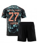 Bayern Munich Konrad Laimer #27 Venkovní dres pro děti 2024-25 Krátký Rukáv (+ trenýrky)